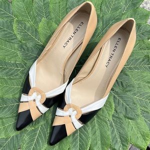 Ellen Tracy leather pumps
